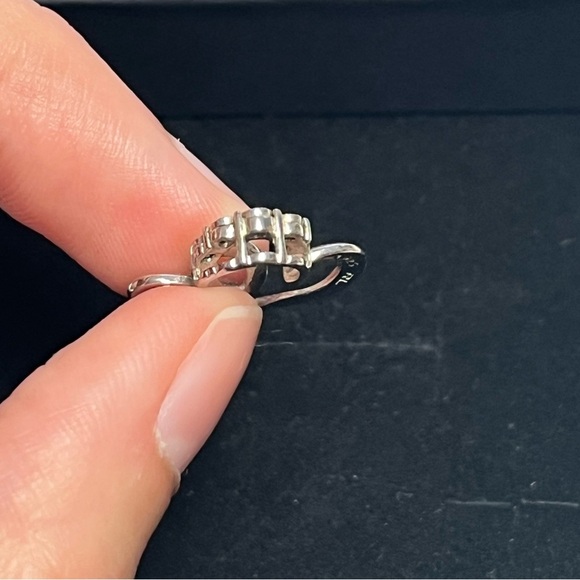 925 Sterling silver double heart pendant - Picture 3 of 4